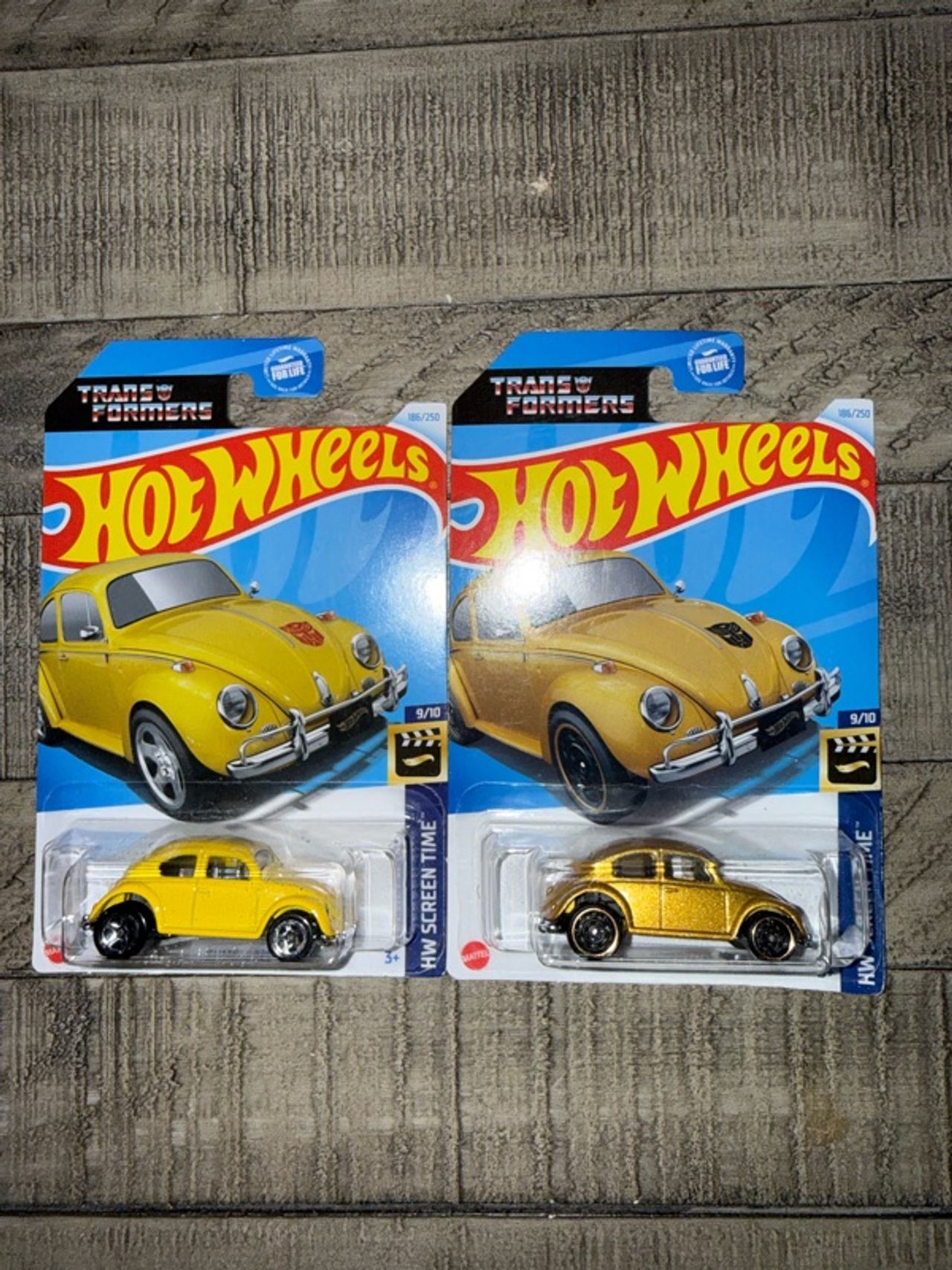 Hot Wheels Bumblebee Transformers Gold/Yellow 186/250