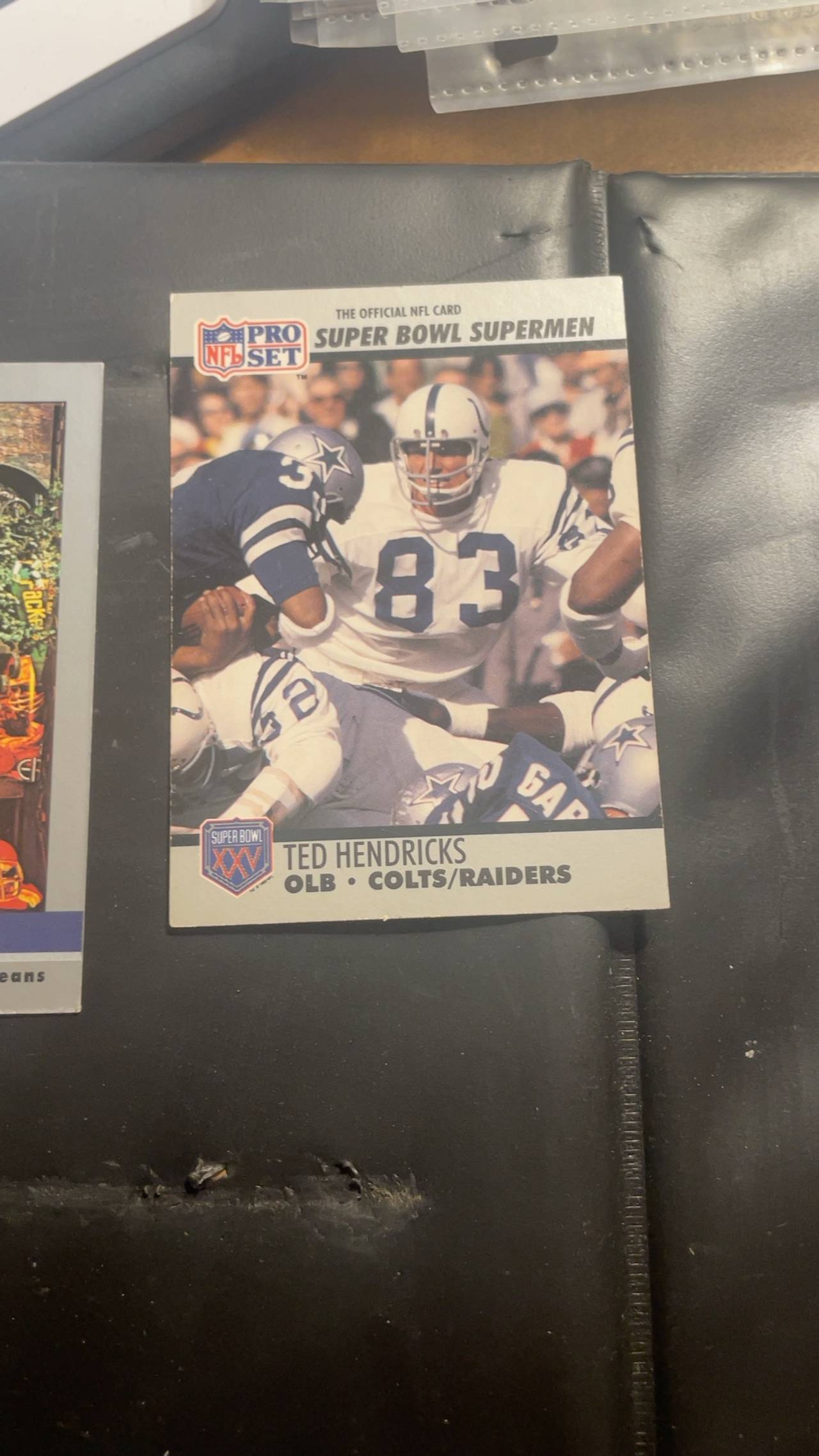 Pro Set 1990 Ted Hendricks Super Bowl Supermen #97