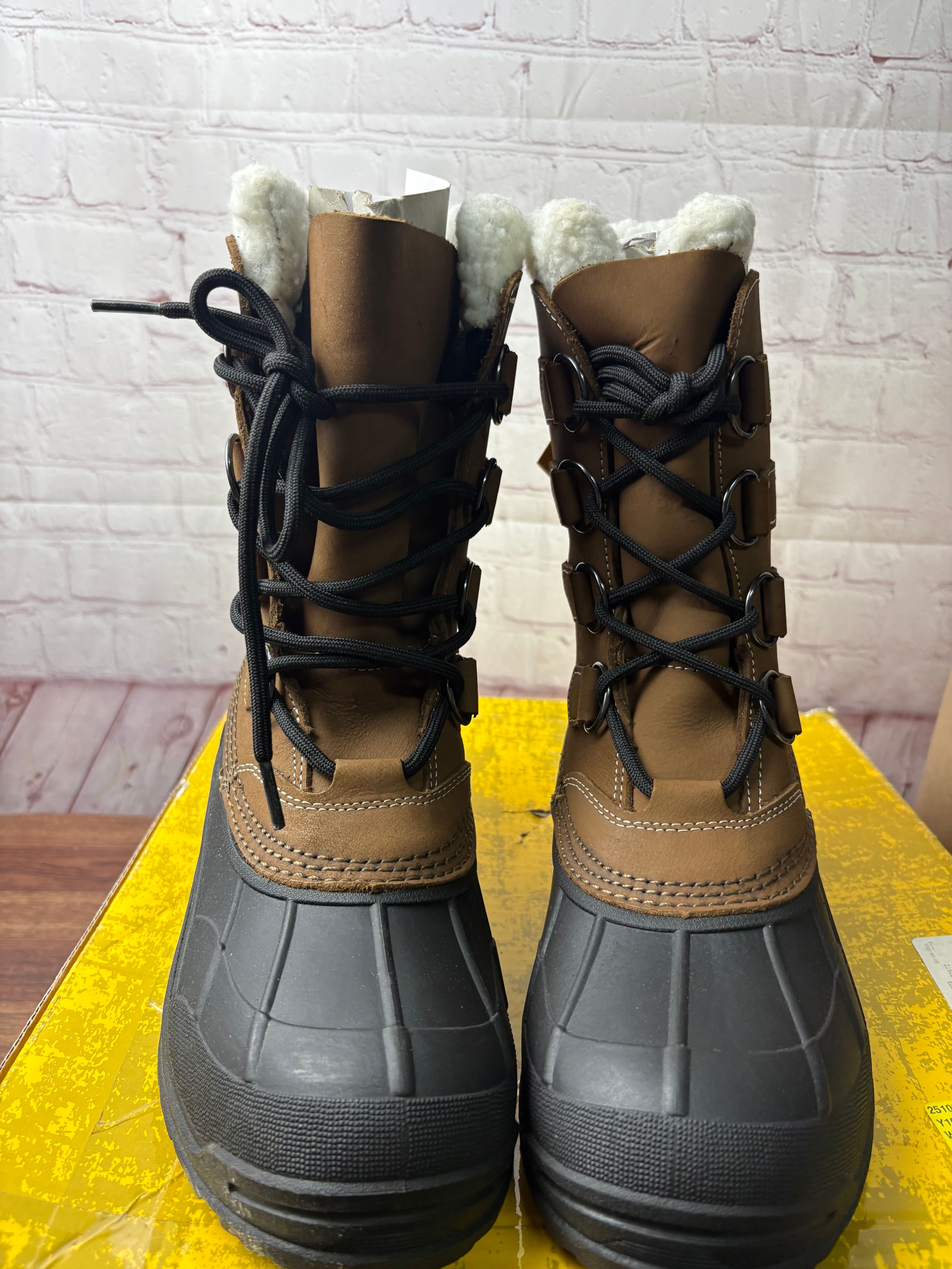 Cabela's Snowpac Pac Boots Brown 8D - Image 3