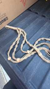 Vintage Macrame Plant Hanger with Wooden Beads - Image 2