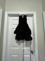 Black Sequin Cocktail Dress - Image 1