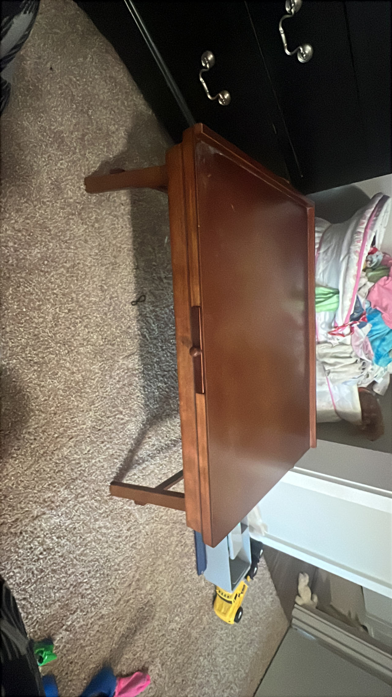 Wooden puzzle table 