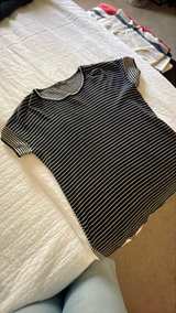 Loro Piana Striped Cashmere Short Sleeve Sweater - Image 2