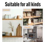 EVALD Heavy Duty Floating Shelf Bracket | 6-Inch Floating Mantel Mount Black - Image 5