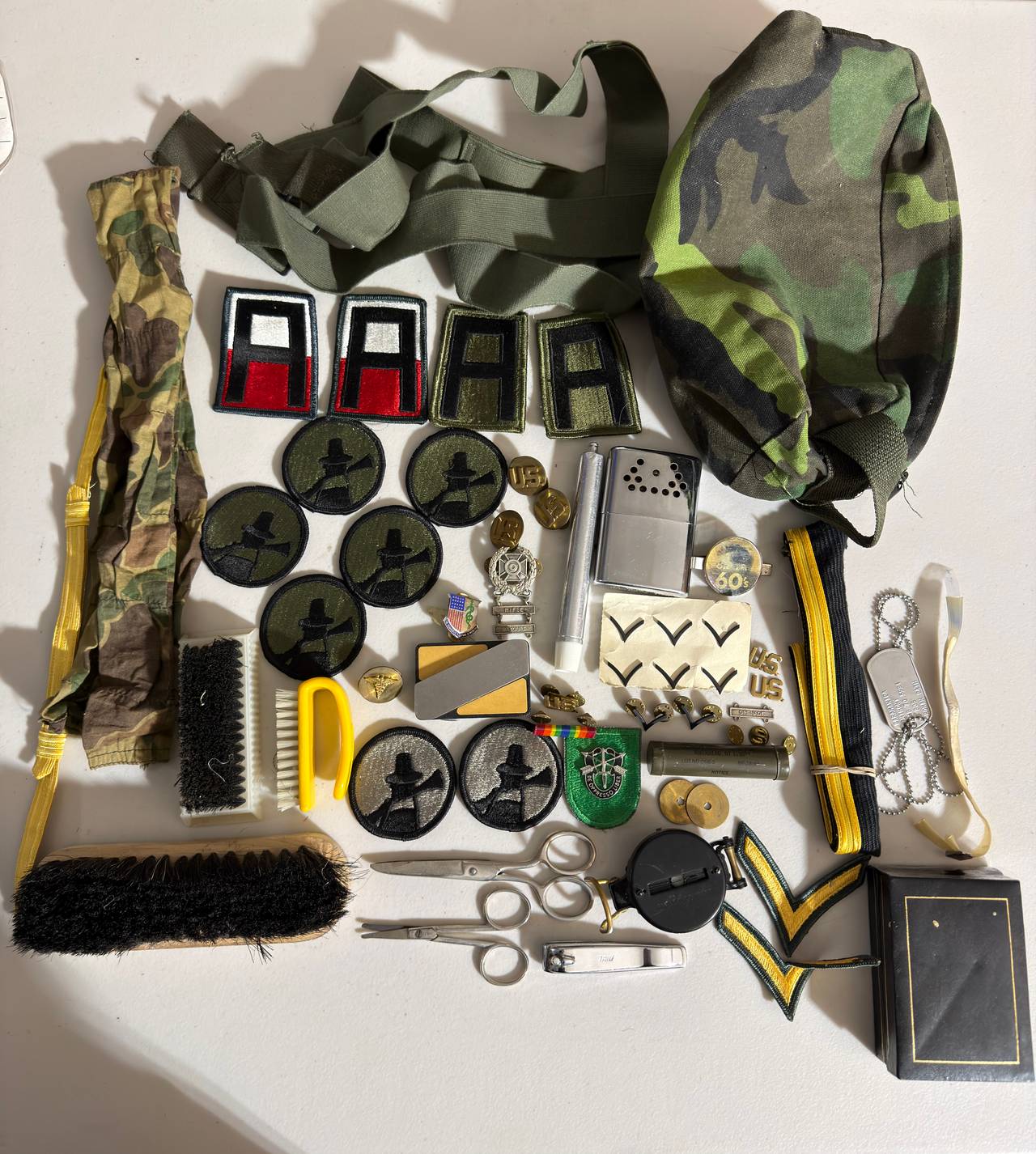 Vintage US Army Military Memorabilia Collection 70s