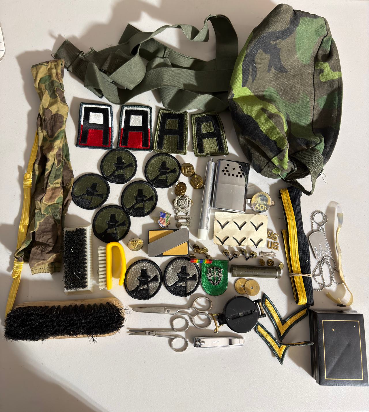 Vintage US Army Military Memorabilia Collection 70s