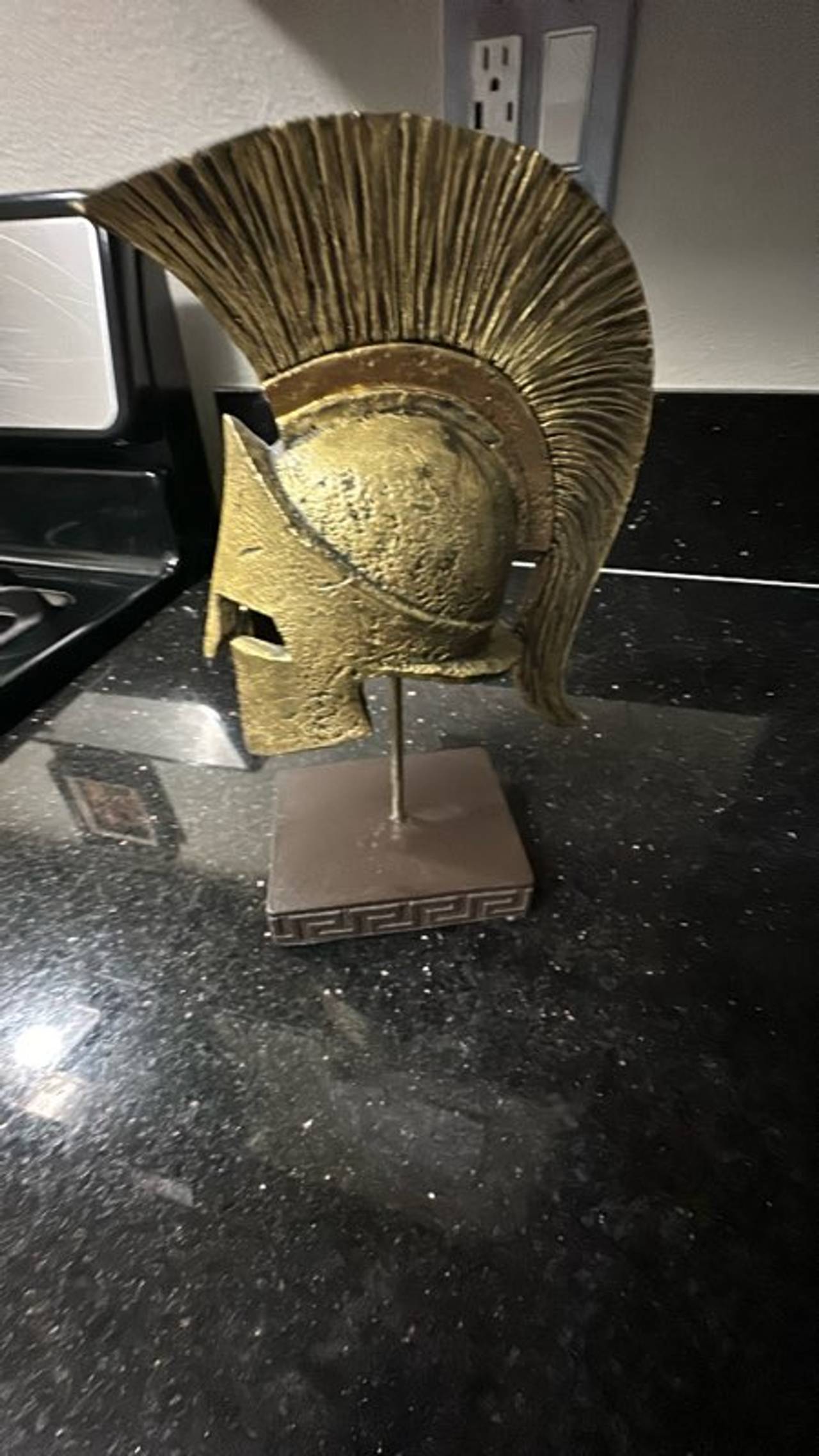 Brick Helmet Replica Statue