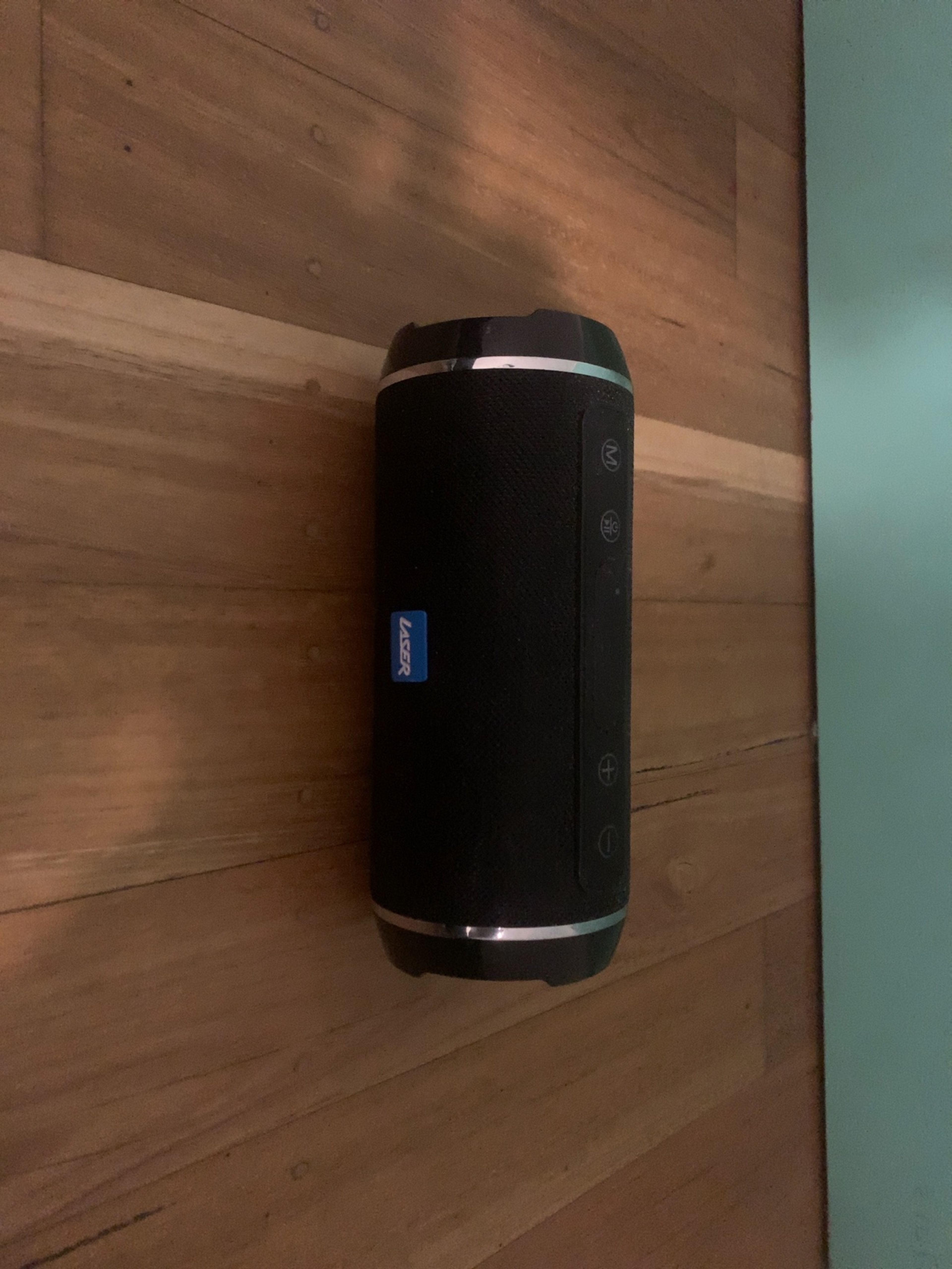 Laser Bluetooth Pill Speaker Black