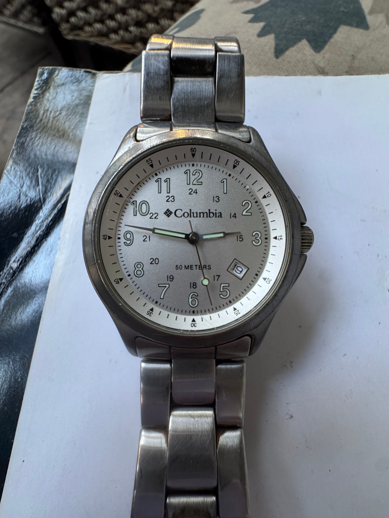 Columbia Field Watch Stainless Steel Silver Dial