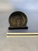 American Casualty Company Vintage Bronze Desk Medallion - Image 2