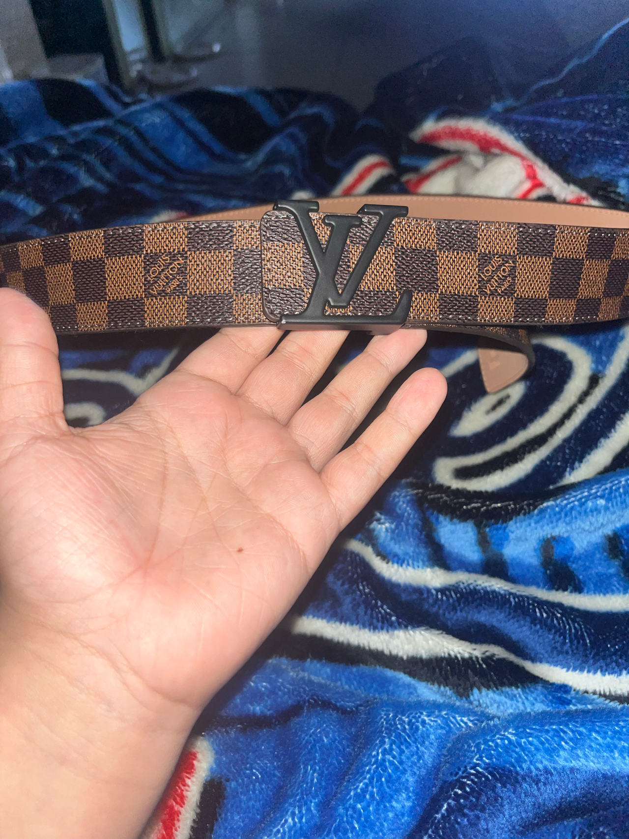 Louis Vuitton LV Initiales 40mm Belt Damier Ebene