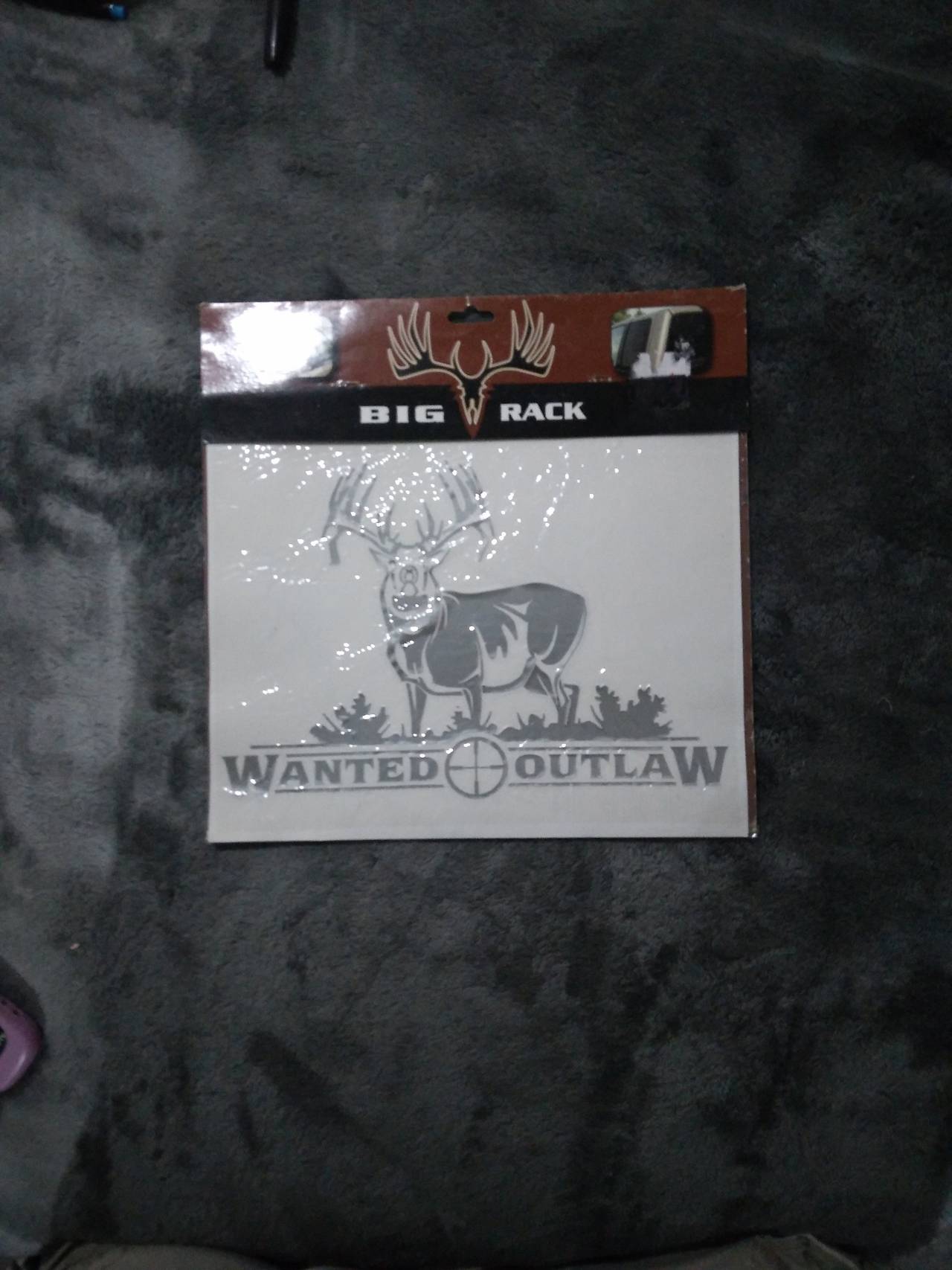 Big Rack Wanted Outlaw Deer Decal