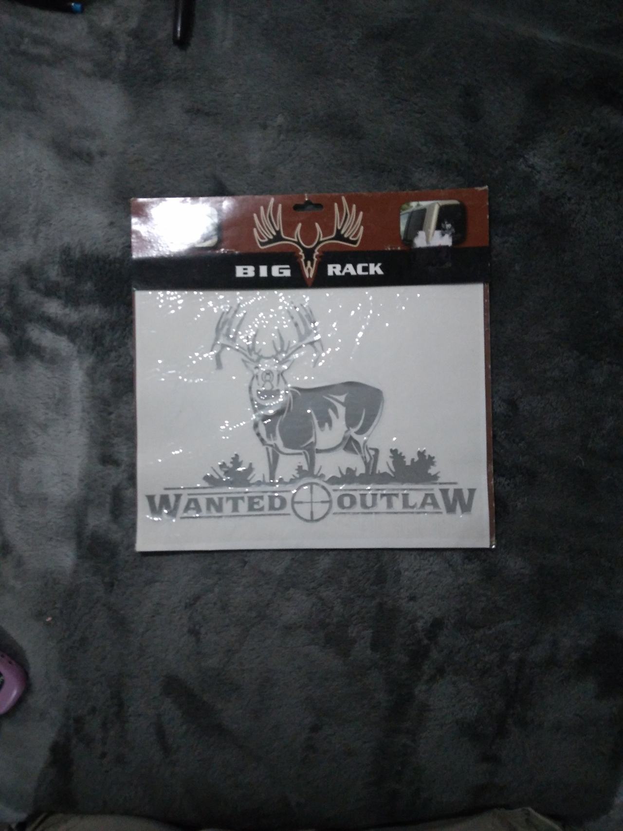 Big Rack Wanted Outlaw Deer Decal