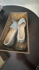 Donald J Pliner Silver Caviar Fabric Shoes - Image 1