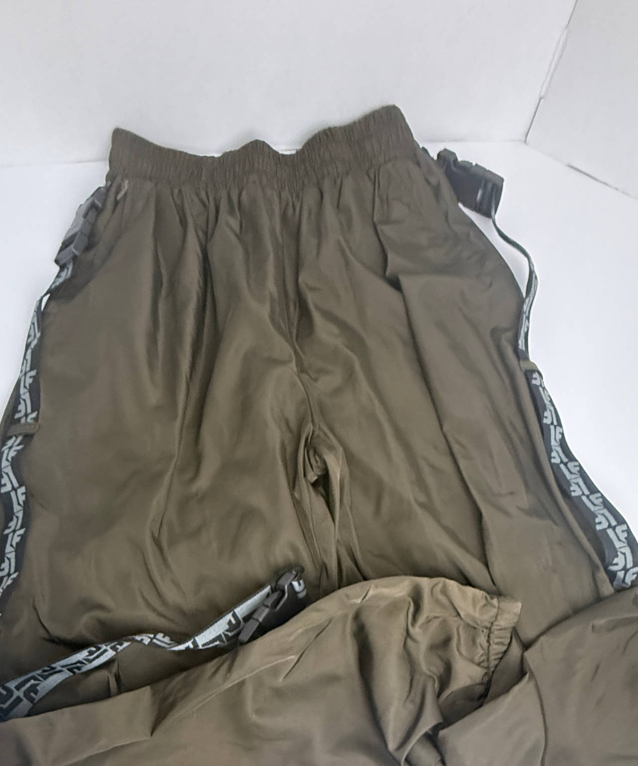 LF the Brand Brown Logo Taped Track Pants Small
