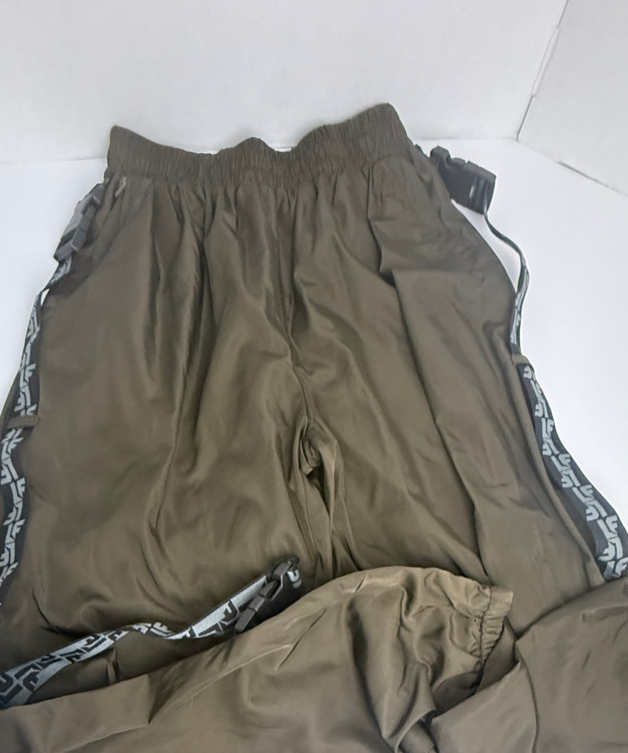 LF the Brand Brown Logo Taped Track Pants Small