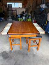 Bistro Table with Drawers & Stools – $180 OBO - Image 1