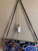 Nina New York Embroidered Floral Tassel Clutch - Image 3