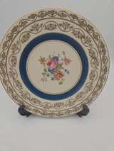 Marks & Rosenfeld Gold Encrusted Floral Cabinet Plates - Image 5
