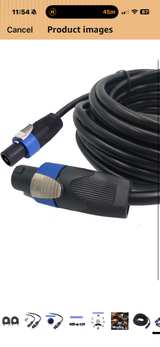 12AWG Speakon Audio Cable Cord 30FT 2-Pack - Image 4
