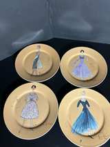 Rosanna La Mode Vintage Fashion Illustration 8-inch Dessert Plates - Image 1
