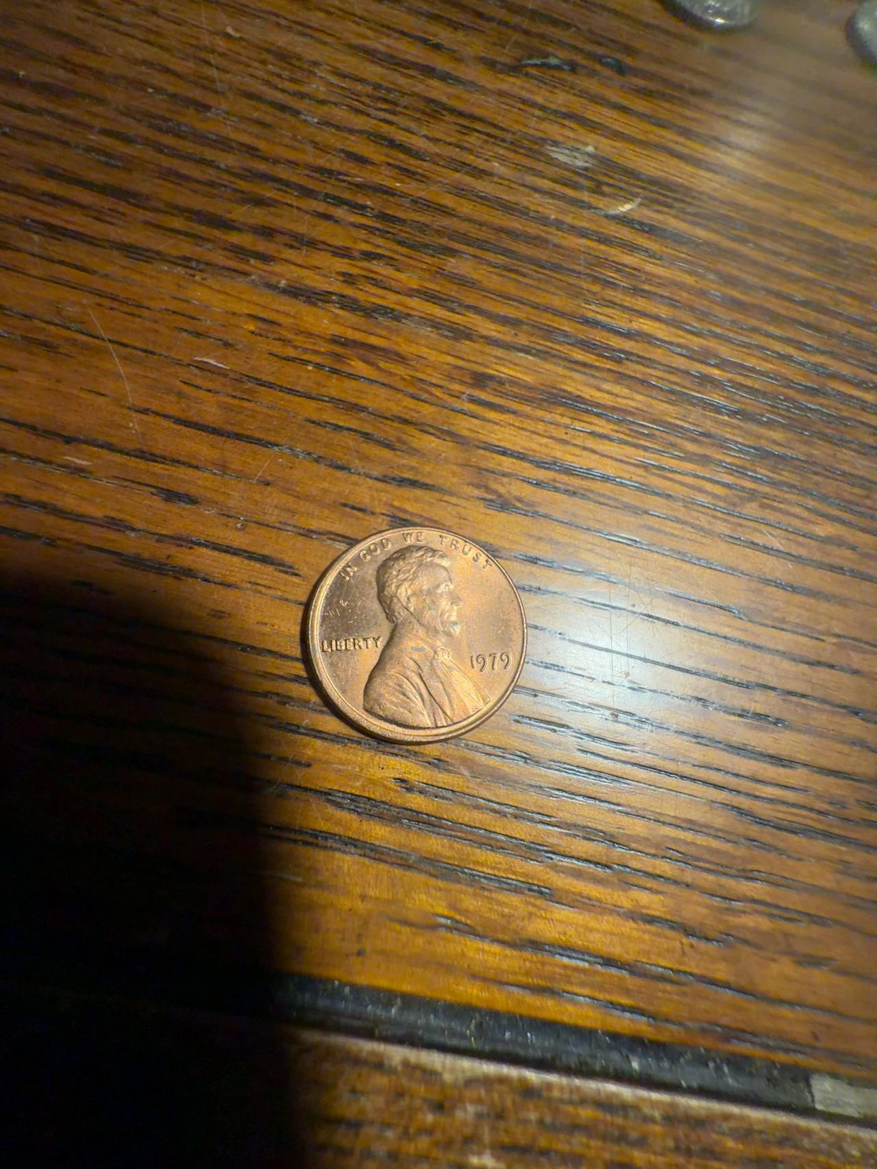 U.S. Mint Lincoln Wheat Penny Copper off center strike