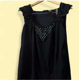 Sleeveless Black Blouse - Image 1