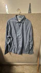 Ted Baker Blue Herringbone Dress Shirt - Image 4