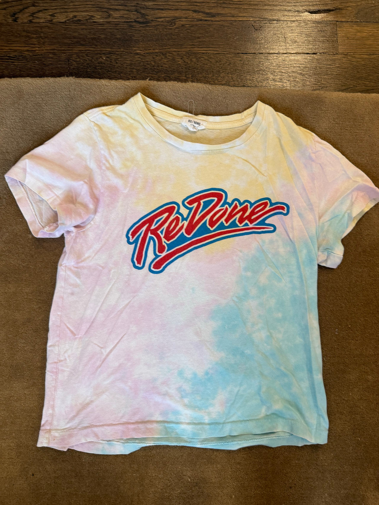 RE/DONE Tie-Dye Logo Graphic T-Shirt