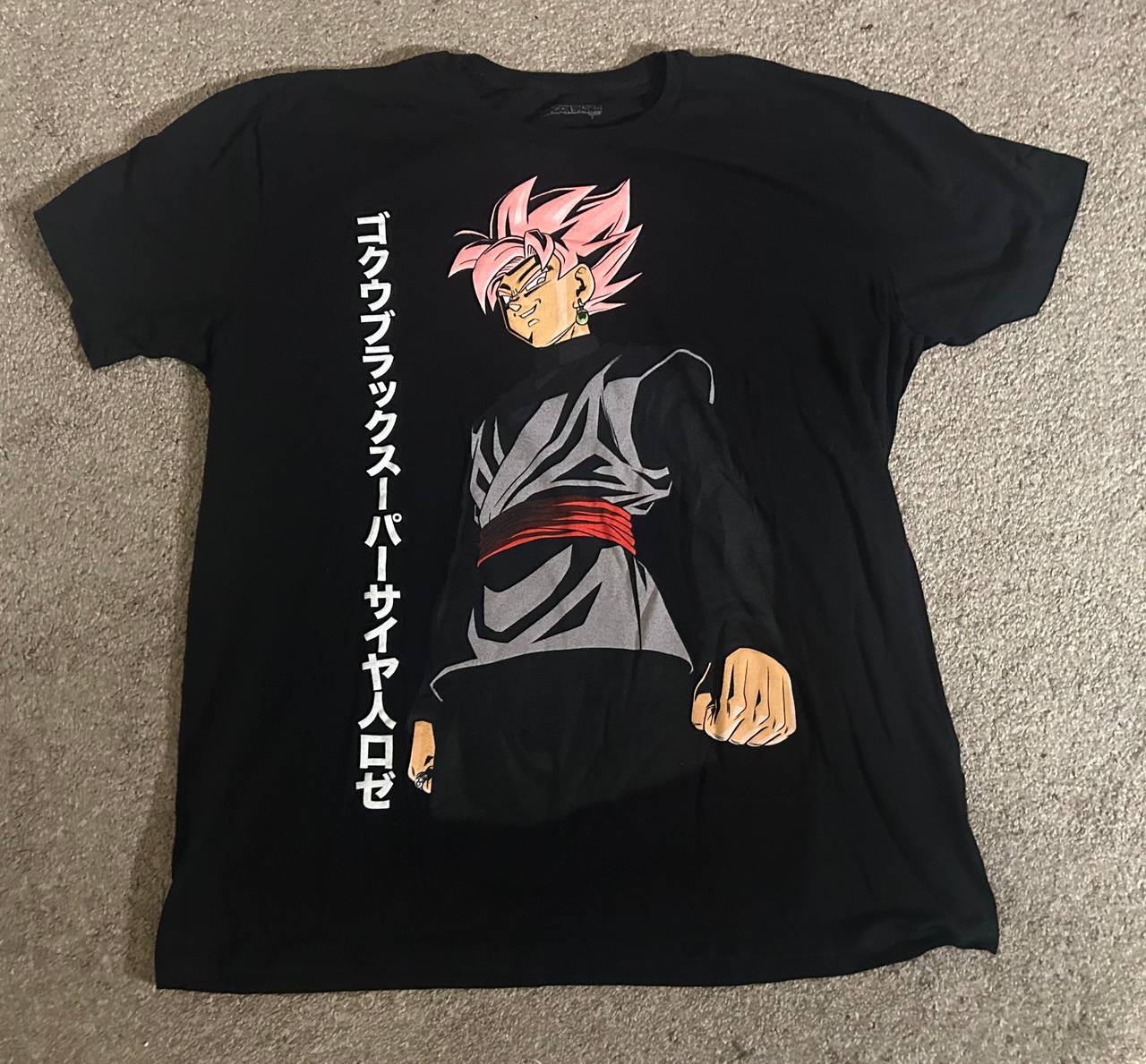 Black Dragon Ball Super Goku Black SSJ Rose Graphic-T