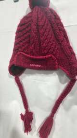 Ski-Doo Knit Earflap Beanie Hat Womens Girls braided - Image 2