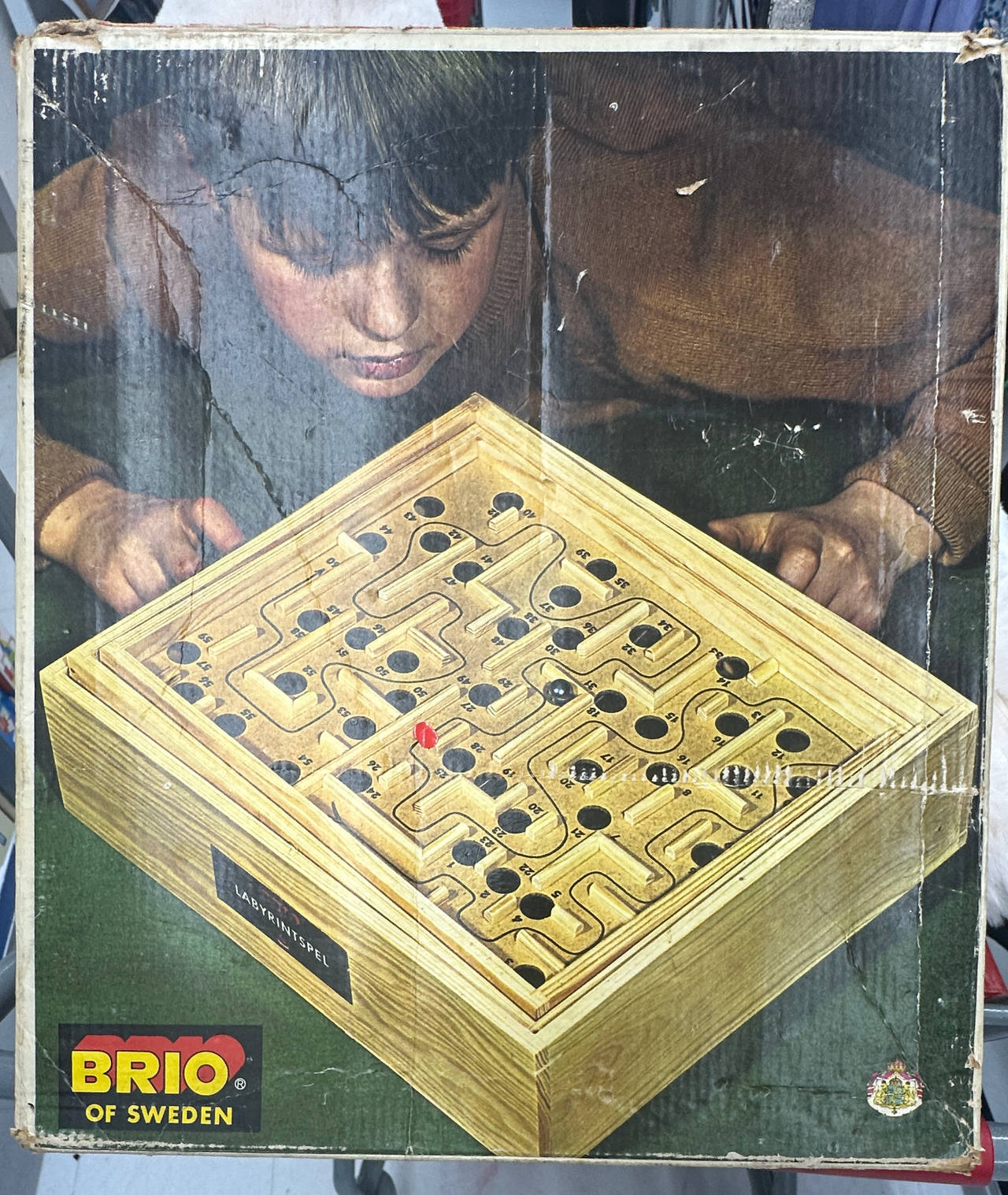 Vintage 1969 BRIO Labyrinth Game with Box (31804)