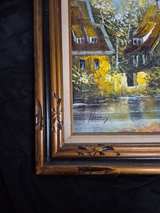 Hartley European Village Landscape Oil Painting - Image 4
