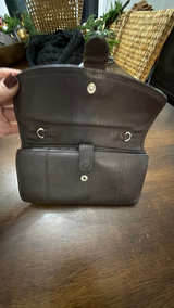 Brighton Brown Pebbled Leather Tri-Fold Wallet - Image 2