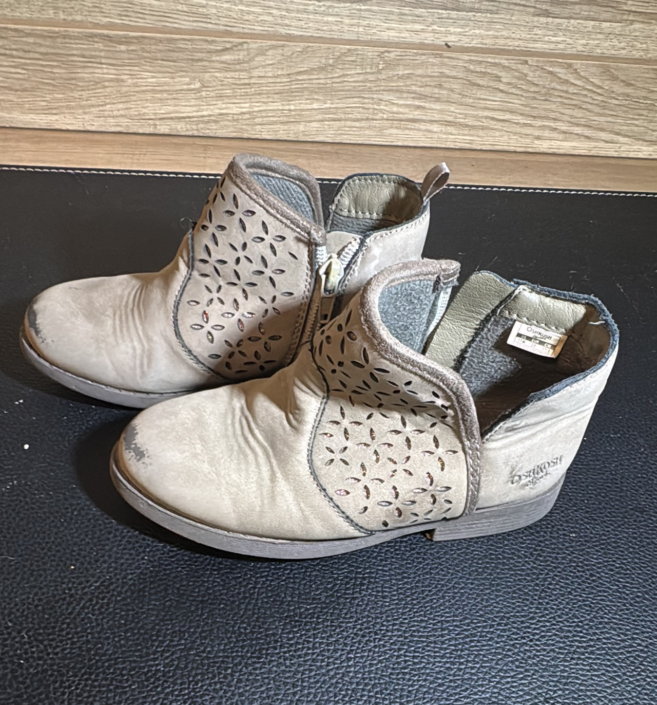 OshKosh B'gosh Girls Laser-Cut Ankle Boots