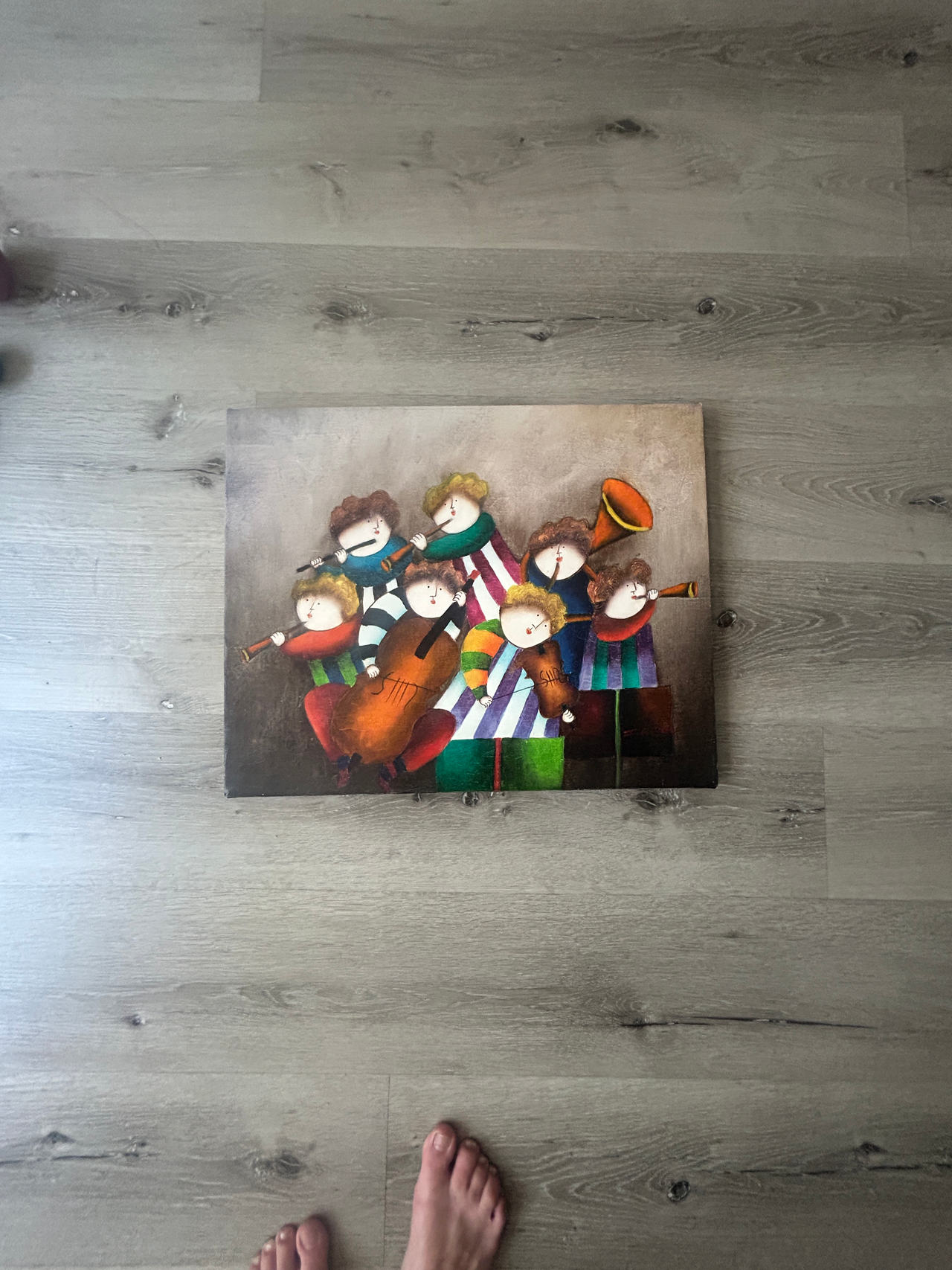 Whimsical Children Orchestra Canvas Art