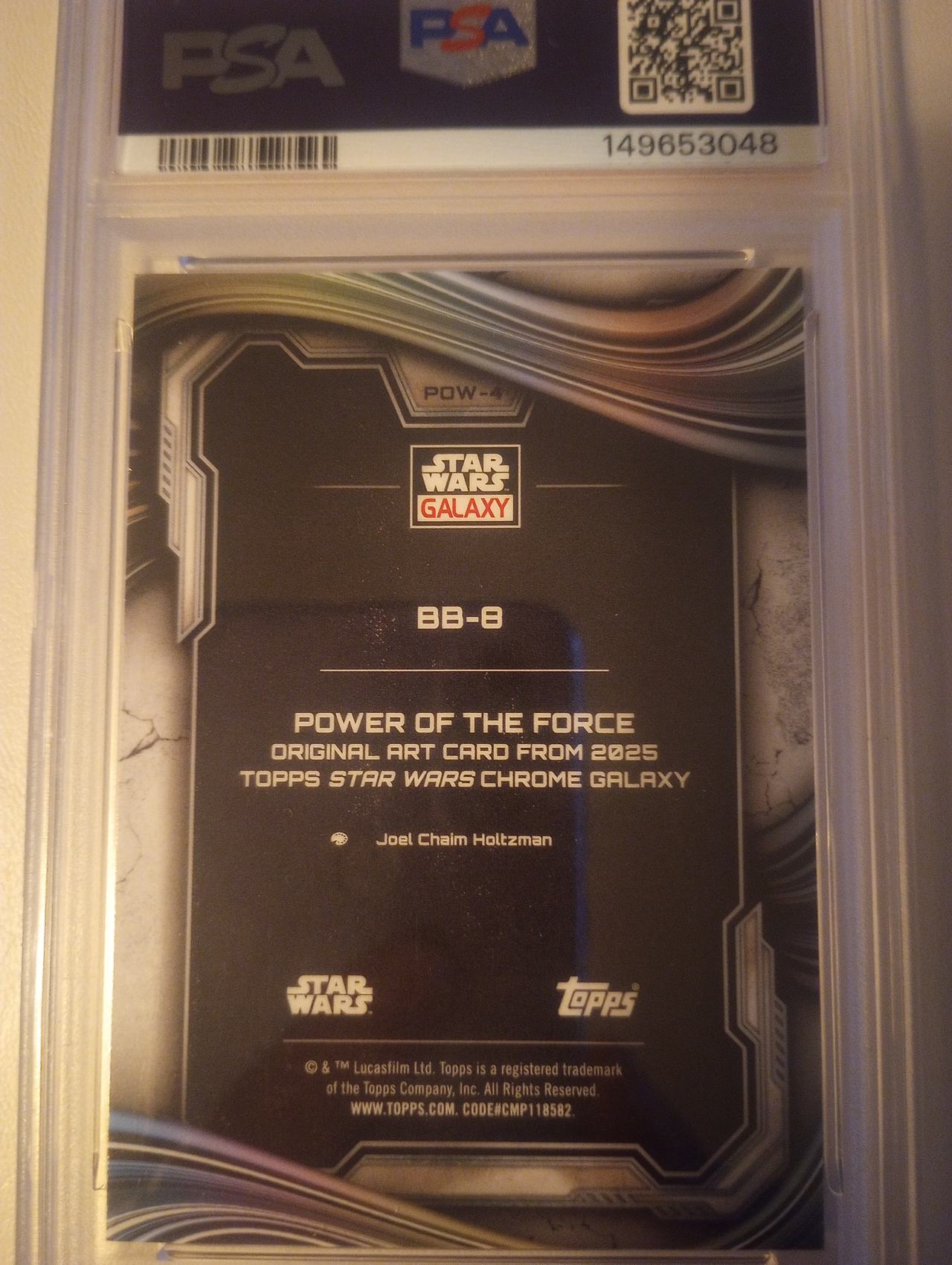 2025 Topps Star Wars Galaxy BB-8 Power of the Force #POW-4 PSA 9 Mint