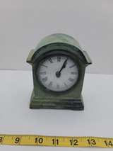 Vintage Verdigris Patina Mantel Clock - Image 2