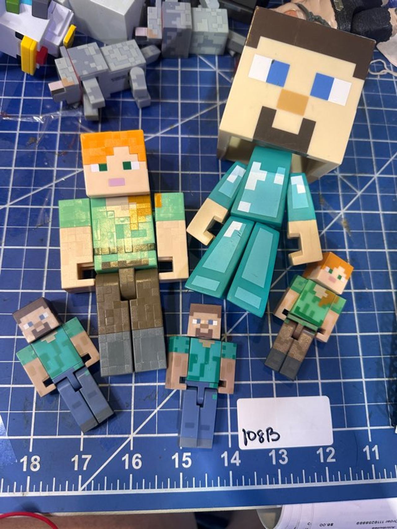 Minecraft action figure bundle 5 pcs