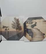 Sepia Landscape Canvas Wall Art Set of 2 - Image 2