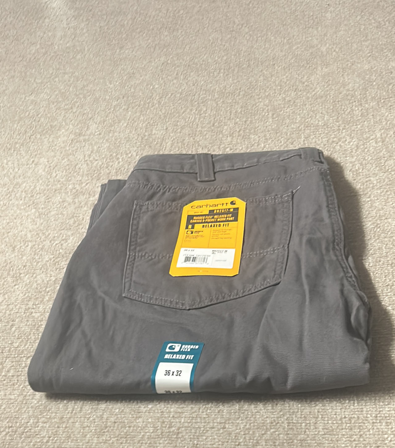 Carhartt Rugged Flex Relaxed Fit Canvas 5-Pocket Work Pant