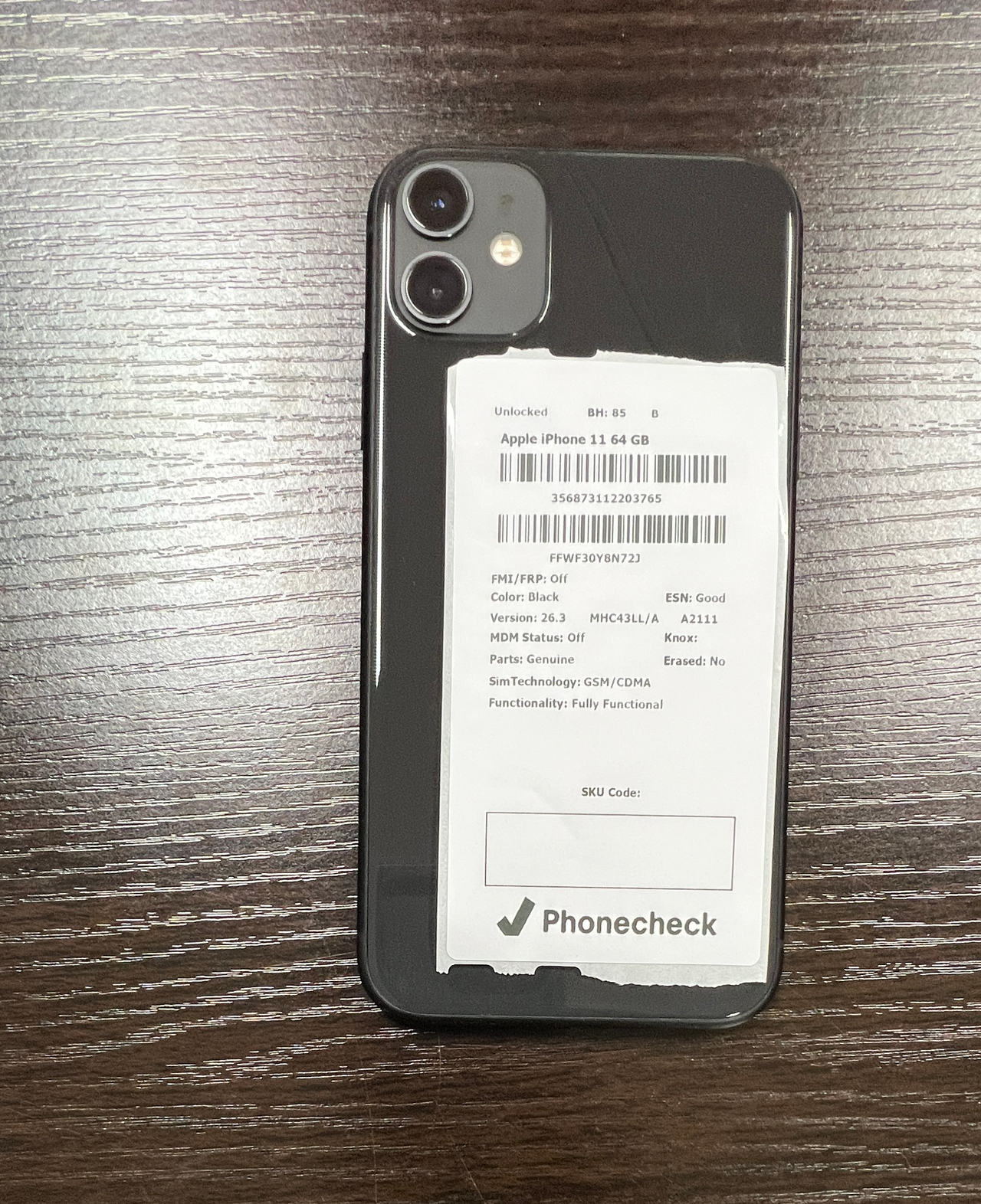 Apple iPhone 11 64GB Black