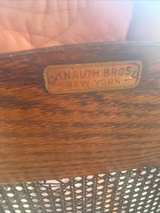 Knauth Bros. Antique Oak and Cane Wheelchair - Image 2