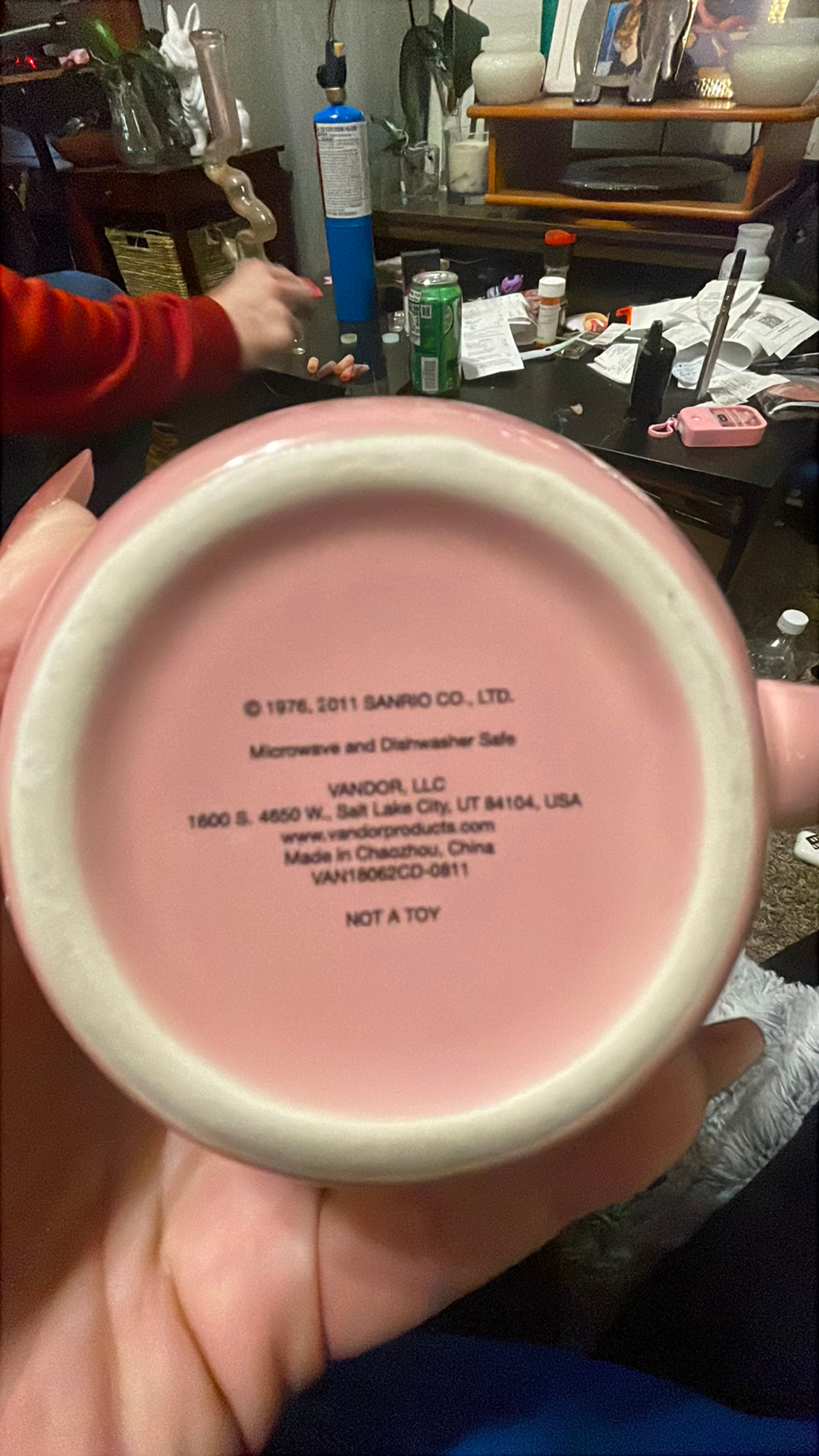 Sanrio Hello Kitty Pink Ceramic Mug - Image 2