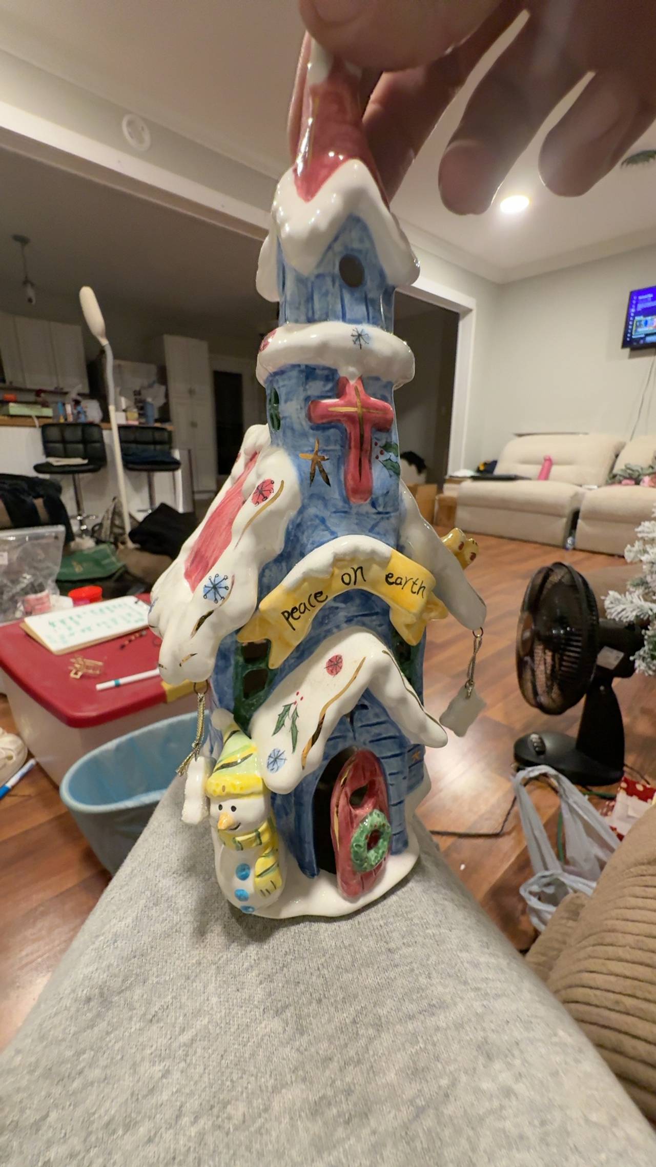 Popular Snowman 7.5" House Candle Holder