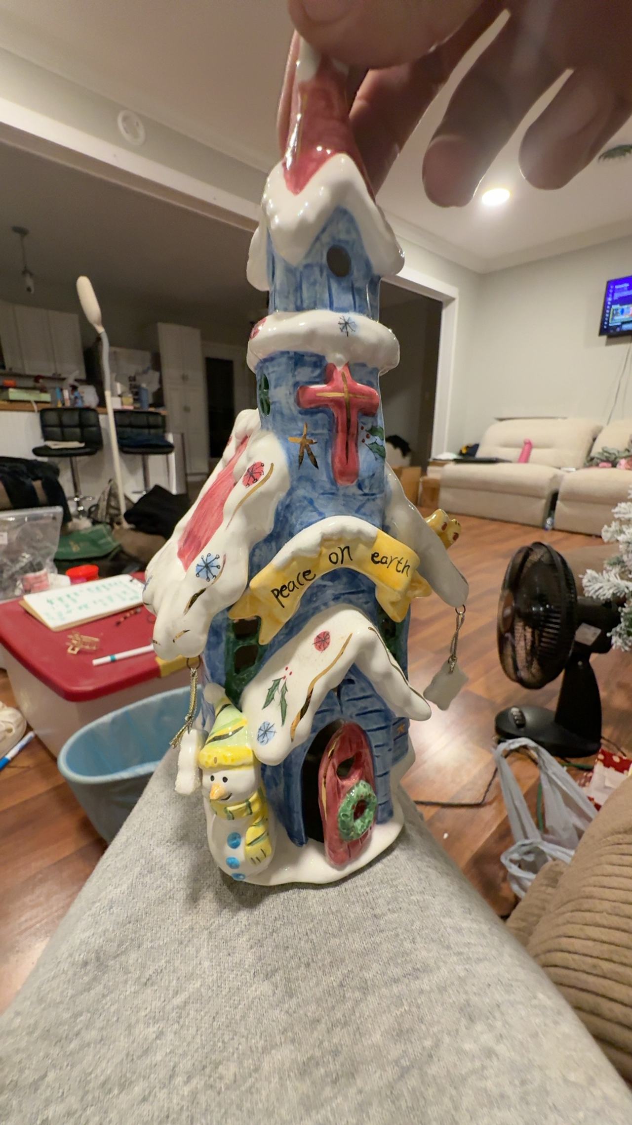 Popular Snowman 7.5" House Candle Holder