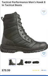 Tactical Performance Hawk 8 Black Work Boot size 13D - Image 1