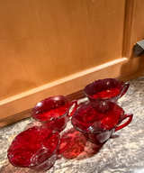 Anchor Hocking Coronation Royal Ruby Red Glass Cups - Image 1