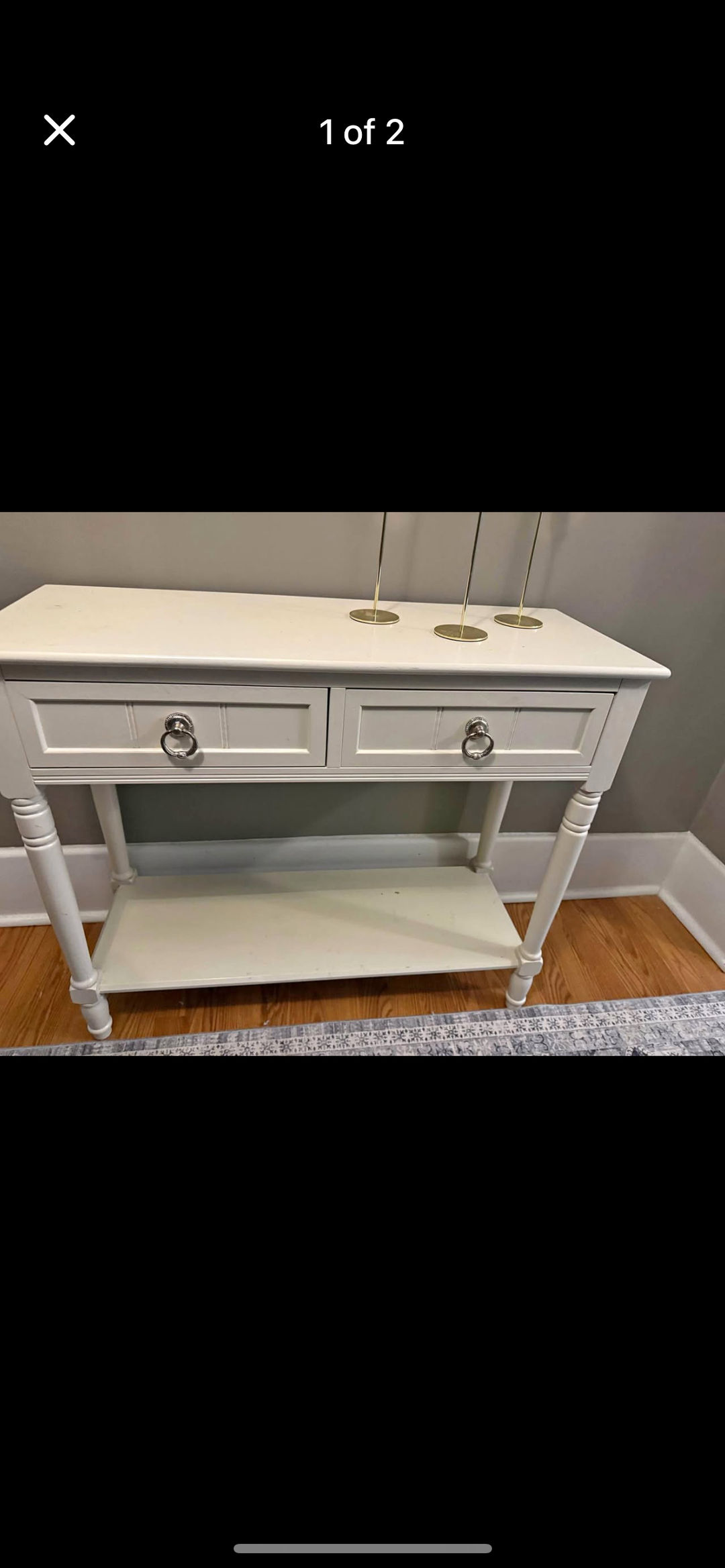 White Console Table