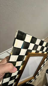 MacKenzie-Childs Courtly Check Enamel Frame 5x7 portrait - Image 2